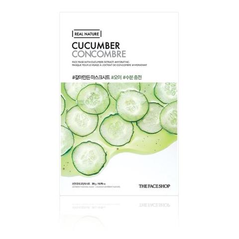 THE FACE SHOP - Nature réelle, Masque - Concombre - 1pièce