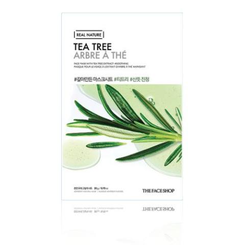 THE FACE SHOP - Nature réelle, Masque - Théier - 1pièce