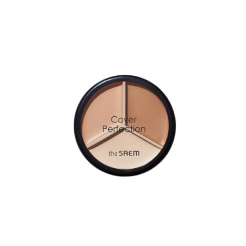 The Saem - Cache-cernes triple pot Cover Perfection - 4.5g*3 - 02...