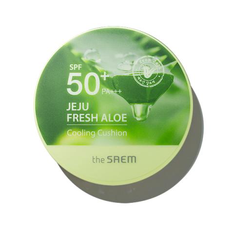 The Saem - Coussin rafraîchissant Jeju Fresh Aloe SPF 50+ PA+++ - 12g - Natural Beige The Saem - Coussin rafraîchissant Jeju Fresh Aloe SPF 50+ PA+++ - 12g - Natural Beige
