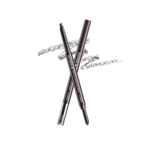 The Saem - Eco Soul Crayon & Poudre Dual Brow - 03 Deep Gray
