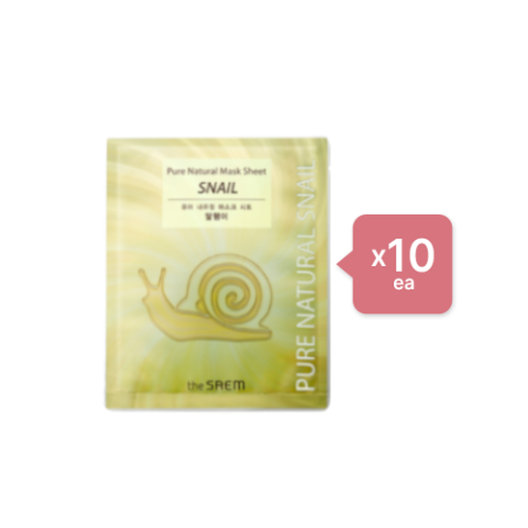 The Saem - Pure Natural Mask Sheet - Snail (10ea) Set