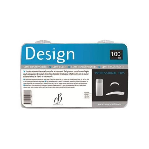 Tips design semi-transparentes - 100 tips Beauty Nails