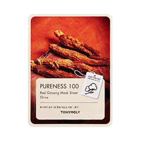 TONY MOLY - Pureness 100, Feuille de masque - Le ginseng rouge -...