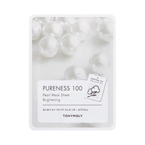 TONY MOLY - Pureness 100, Feuille de masque - Pearl - 1pièce