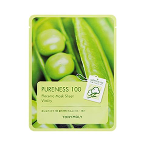 TONY MOLY - Pureness 100, Feuille de masque - Placenta - 1pièce