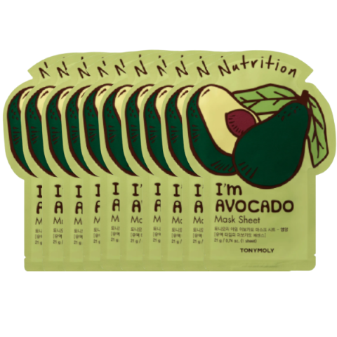 TONYMOLY - I'm Real Mask Sheet - Avocado - 10pièces TONYMOLY - I'm Real Mask Sheet - Avocado - 10pièces