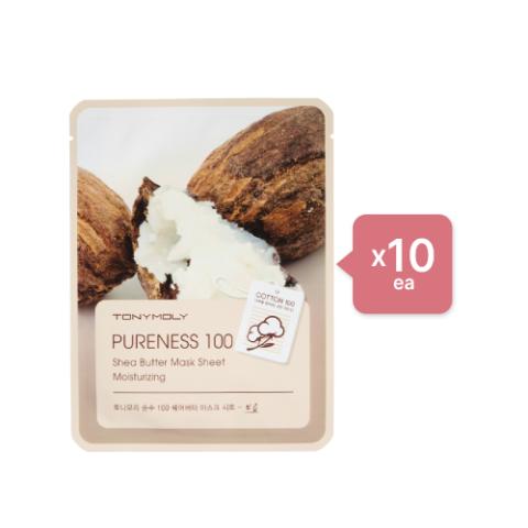 TONYMOLY - Set Feuille de masque Pureness 100 - Shea Butter (10ea) Set TONYMOLY - Set Feuille de masque Pureness 100 - Shea Butter (10ea) Set