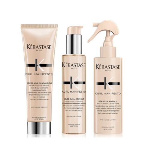 Trio soins coiffants Curl Manifesto Kérastase