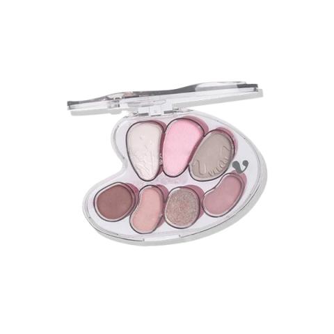 VEECCI - Palette de fards à paupières 7 couleurs pour artistes - 6.5g - D01 Gray Pink Rose