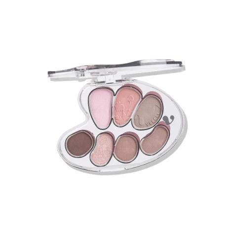 VEECCI - Palette de fards à paupières 7 couleurs pour artistes - 6.5g - D02 Walnut