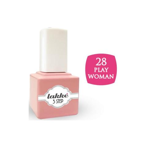 Vernis semi-permanent 28 play woman Lakke' 3-step 7ML