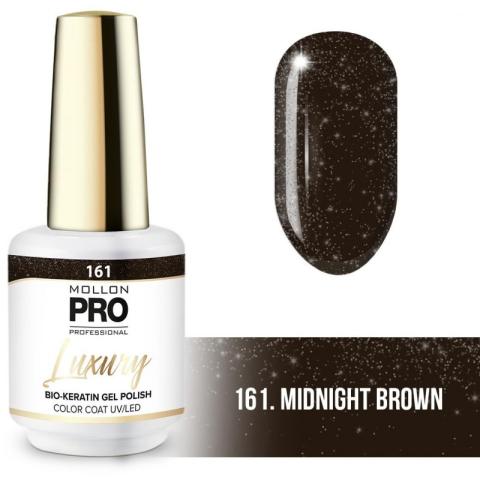 Vernis semi-permanent Luxury n°161 midnight brow Mollon Pro 8ML Vernis semi-permanent Luxury n°161 midnight brow Mollon Pro 8ML