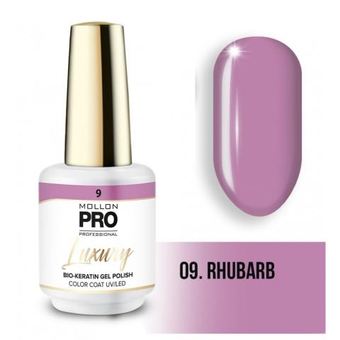 Vernis semi-permanent LUXURY N°9 Rhubarbe Mollon Pro - 8ML