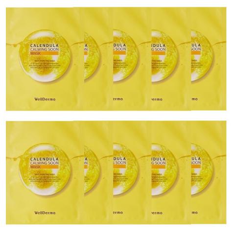 WELLDERMA - Calendula Calming Soon Masque - 10ml*10pièces WELLDERMA - Calendula Calming Soon Masque - 10ml*10pièces