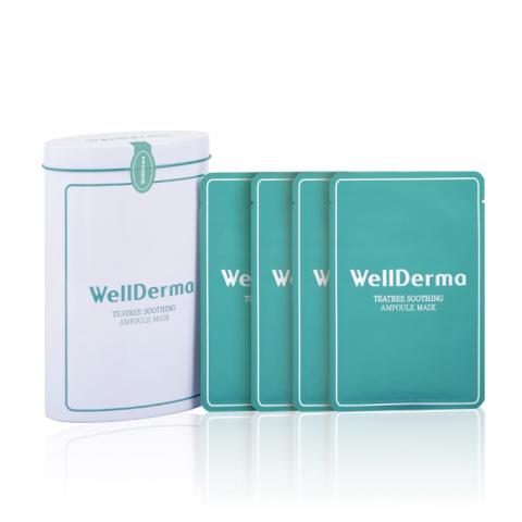 WELLDERMA - Masque apaisant pour ampoule Teatree (Boîte en étain)... WELLDERMA - Masque apaisant pour ampoule Teatree (Boîte en étain)...