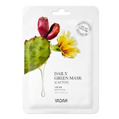 YADAH - Masque Vert Quotidien - 25ml X 10pièces - Cactus
